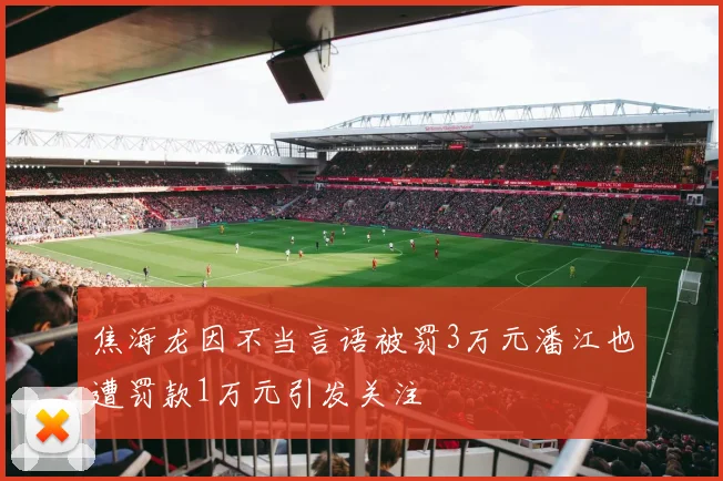 焦海龙因不当言语被罚3万元潘江也遭罚款1万元引发关注